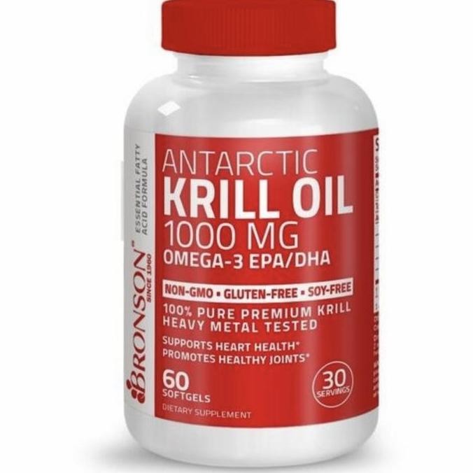 Bronson Antarctic Krill Oil Omega 3 1000Mg 1000 Mg Epa Dha 60 Original Produk