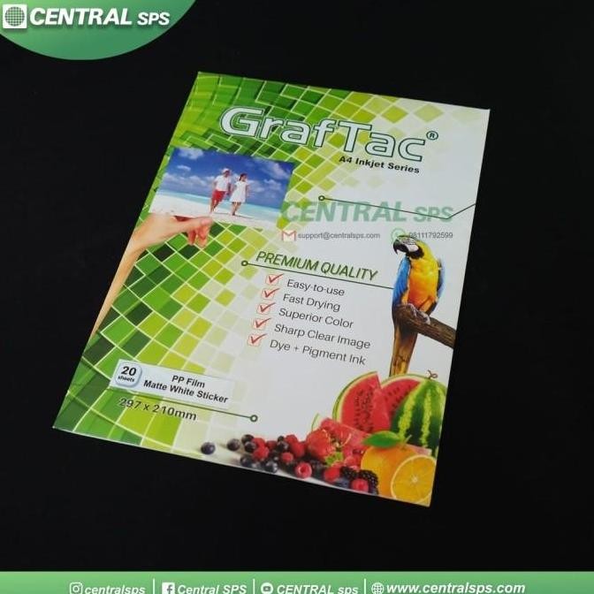 

Graftac A4 PP Film Matte White Sticker