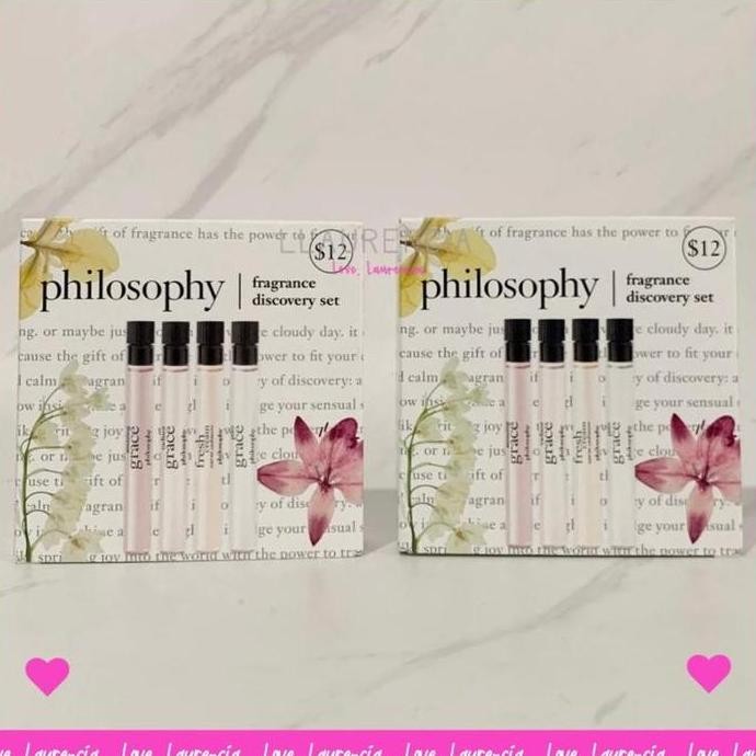 Philosophy Amazing Grace + Pure Grace + Warm Cashmere Fragrance Discovery Set / Parfum Perfume Sampl