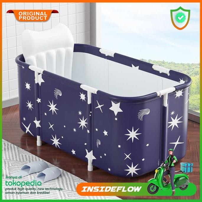 TERMURAH - Bak Mandi Lipat Portable SPA Bathtub Dewasa Kolam Bathub Terapi Rendam