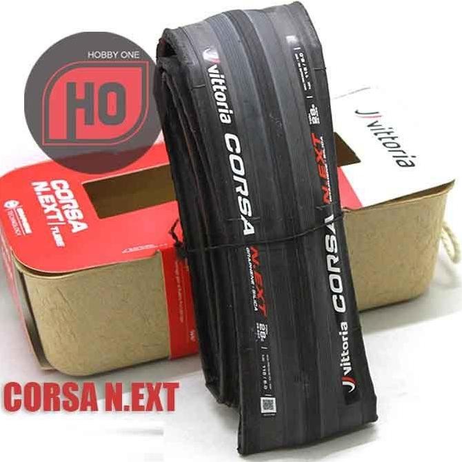 TERMURAH - VITTORIA CORSA N.EXT G2.0 TUBE COMPETITION GRAPHENE Clincher Black Ban Luar