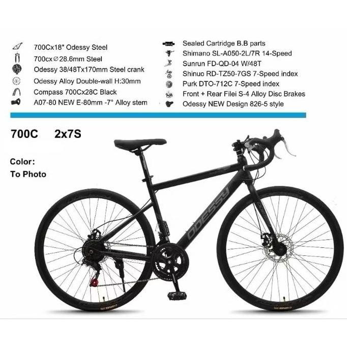 Sepeda Balap / Roadbike 700c Odessy Discbrake Murah