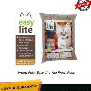 OJOL Pasir Kucing Pellet Kayu Premium Khusus Ojol Wood Pelet EASY LITE 7KG EASY LITE Cat Litter 7KG 