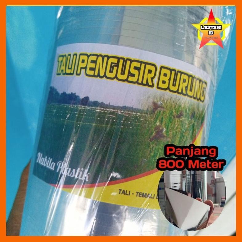 Tali Pertanian / Tali Perak Pengusir Burung Sawah Panjang 800 Meter AST