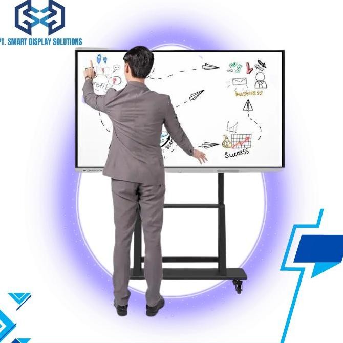 

TERLARIS - Interactive Whiteboard 75 Inchi Kantor Sekolah Meeting Room Dual Os