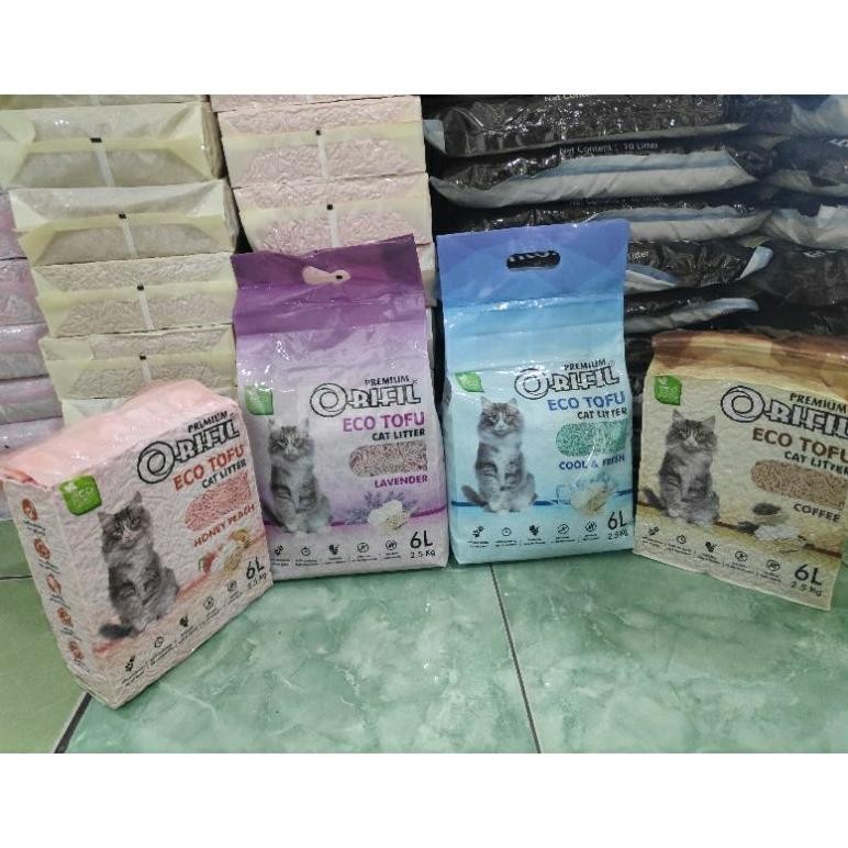 PASIR ORIFIL ECO TOFU CAT 6LITTER / PASIR SOYA / PASIR TOFU AST