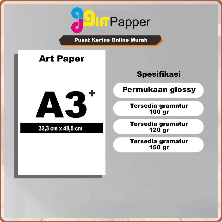 

Kertas Art R 100 120 150 Gsm Ukuran A3 323 Cm X 485 Cm Per 100 Lembar Paling Banget Di