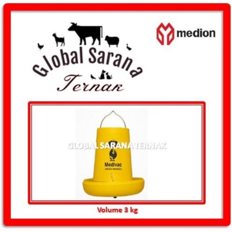 Tempat Pakan Ayam 3 kg Medion AST