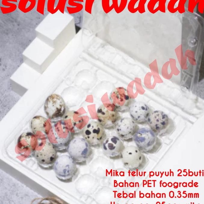 Mika Telur Puyuh Isi 25 Butir Sudah Ada Kunci 25Pcs