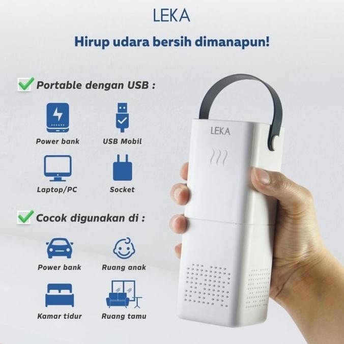 New Model  Leka Air Purifier Portable Mini Ap7705 Hepa Filter