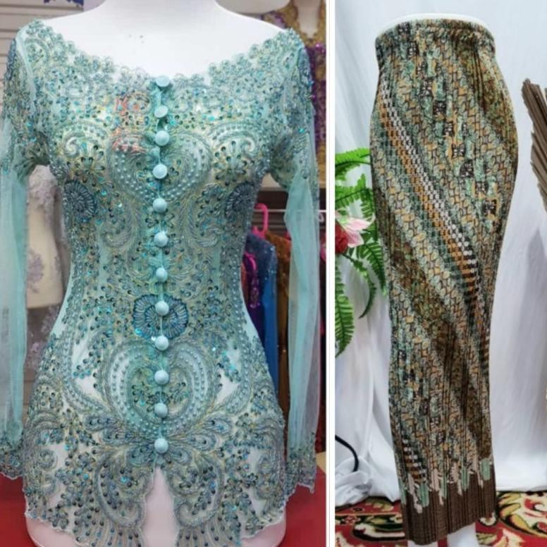 Setelan kebaya payet sabrina//set kebaya akad//kebaya wisuda//kebaya payet modern//kebaya payet
