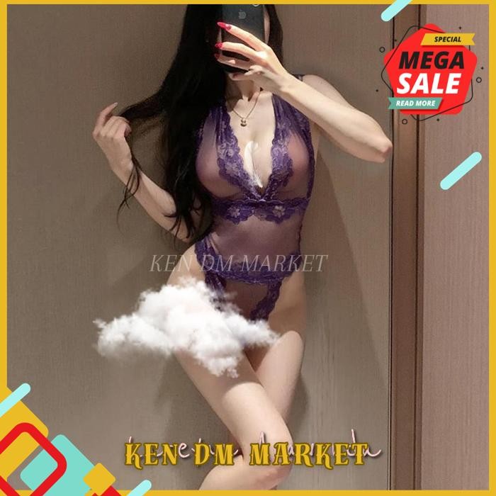 LINGERIE BIKINI SEXY JARING TRANSPARANT LACE BRUKAT EROPA LG043 BEST SELLER 