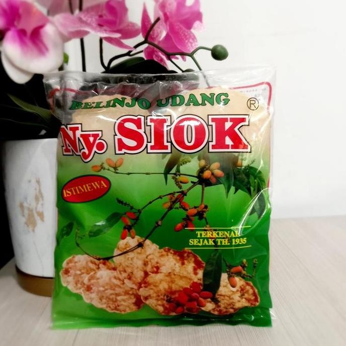 

Kerupuk/Krupuk BLINJO BELINJO UDANG NY SIOK 200gr pins snack melinjo Makanan GMM
