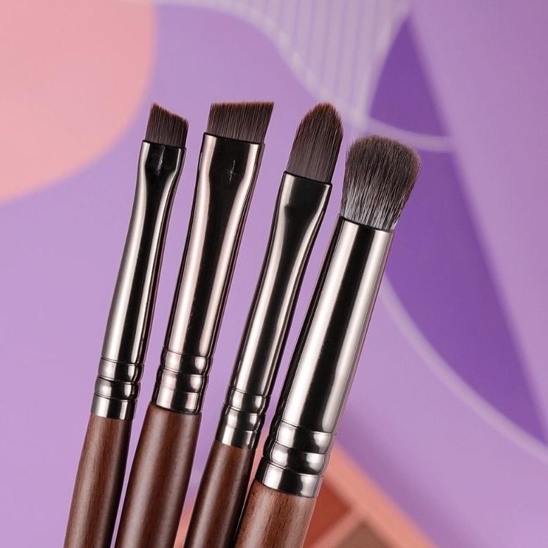 

baru set kuas makeup 4 pcs - eyebrow eyeliner eyeshadow liner premium | myloo premium