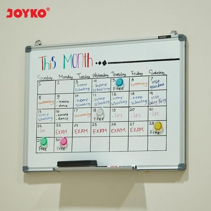 

TERMURAH - Whiteboard Papan Tulis Putih Joyko WB-120