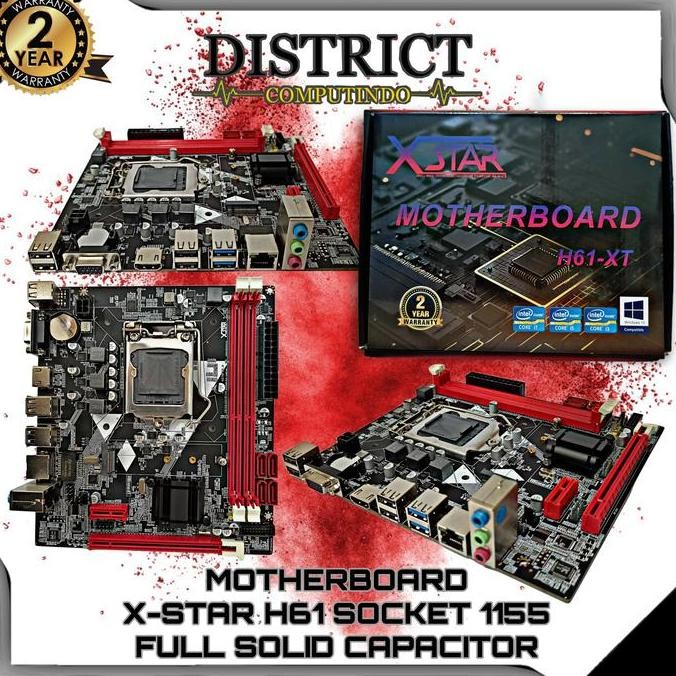 TERBARU - MOTHERBOARD H61 XSTAR LGA 1155