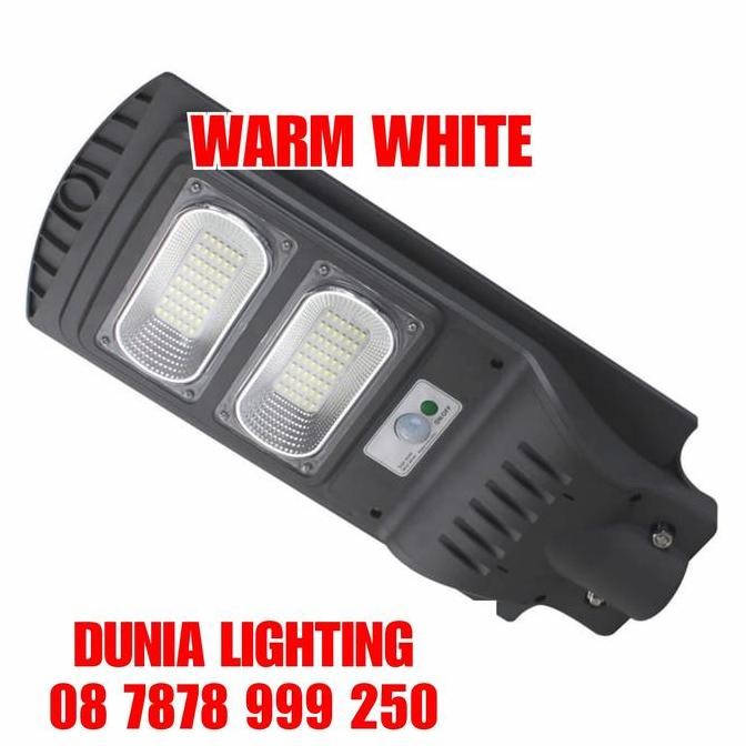 Lampu Jalan Led Tenaga Surya 60w KUNING Pju solar panel 60 watt 60watt
