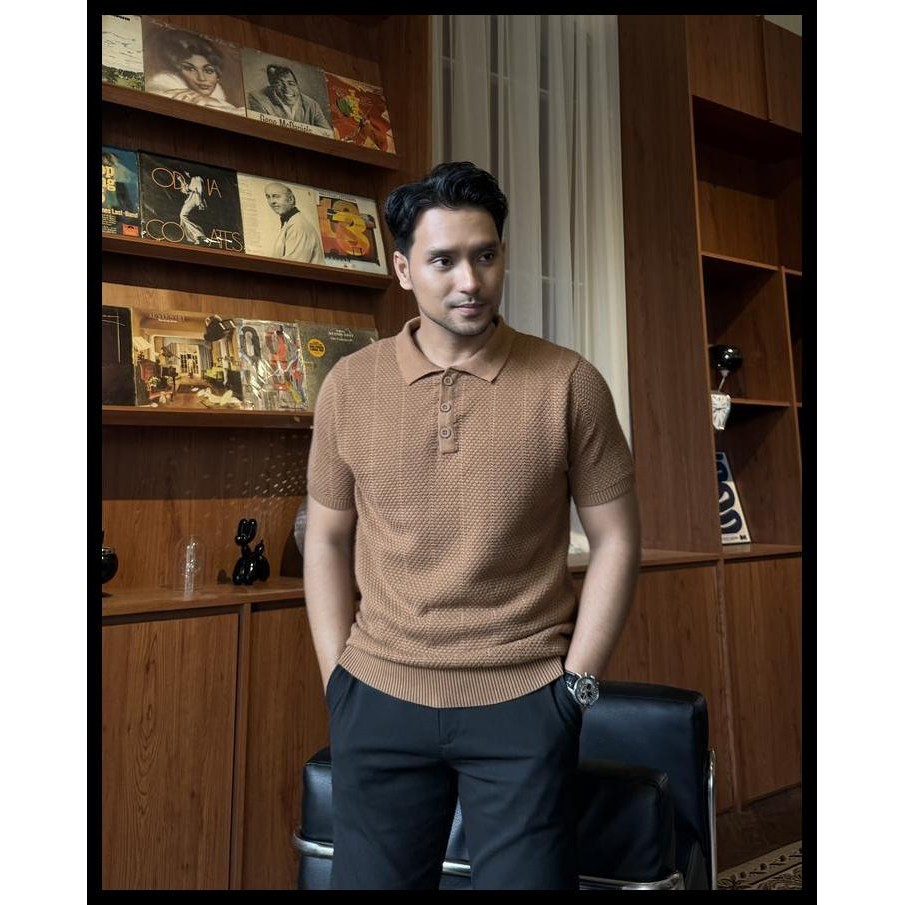Gonegani Official - Baju Polos Pria Bahan Knit Polo Knit Tshirt Best Seller