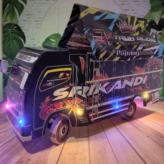 Promo Miniatur Truck Oleng Kayu "Srikandi" Full Varias Remote Control Termurah Dan Terlaris Flash Sa