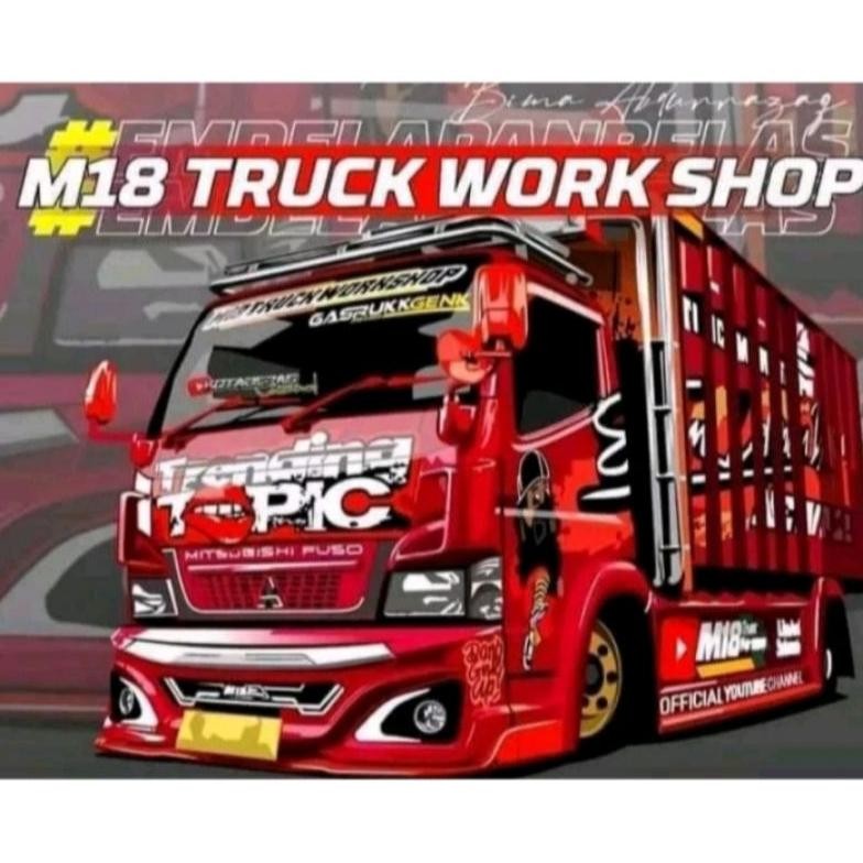 Miniatur Truk Oleng Mobil Truk Trending Topik Warna Merah ,Truk Trek Mainan Anak 6.6