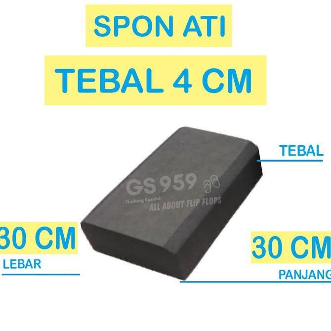 new   SPON ATI / BUSA ATI / SPON EVA TEBAL 4 CM HITAM UKURAN 30 CM X 30 CM