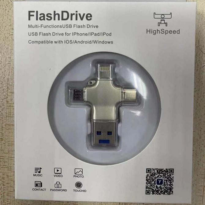 TERBARU - FlashDisk otg 4 in 1 usb multi functions