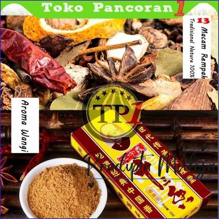 

Ready..!! 13 Spices 45 Gr/Bubuk Gohiong/Bubuk Rempah/Ngo Hiong 45 Gram Import