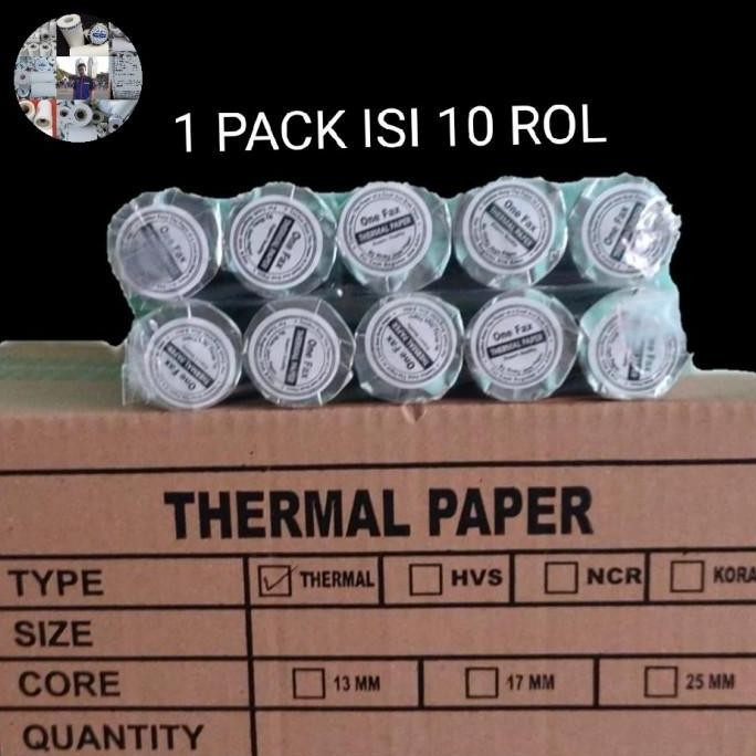 

TERBARU - 100 roll kertas kasir thermal 57x30mm