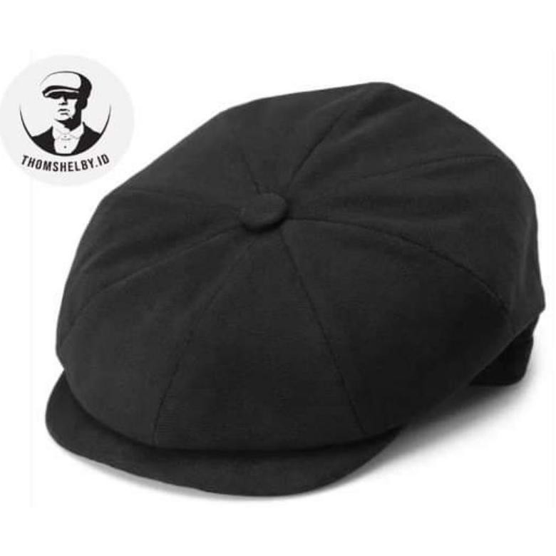 Newsboy Cap Black Series | Topi Klasik Newsboy Hitam MURAH