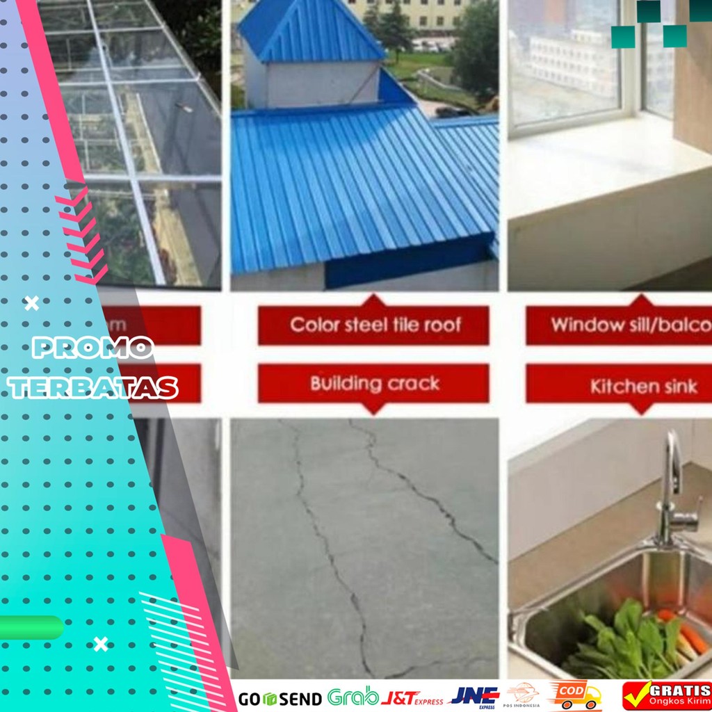 DISKON LAKBAN ANTI BOCOR WATERPROOF - TAMBAL ATAP TOREN - LEM PIPA BOCOR 30CM