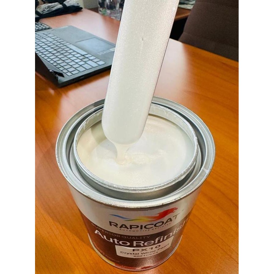 PROMO Cat PU XIRALLIC WHITE /CRYSTAL WHITE PEARL / XIRALLIC PUTIH RAPICOAT POLYURETHANE