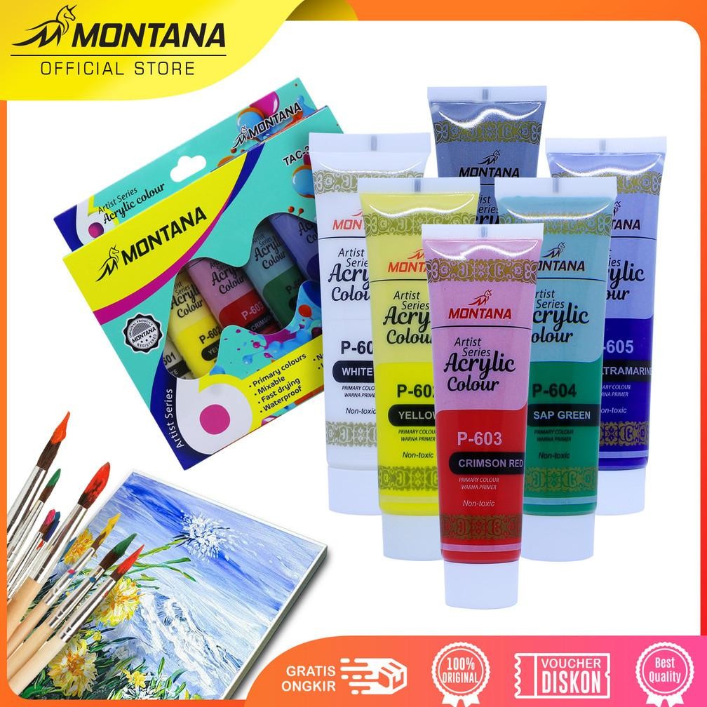 

MONTANA Cat Akrilic Akrylic Color Set 6 Warna TAC-35ML
