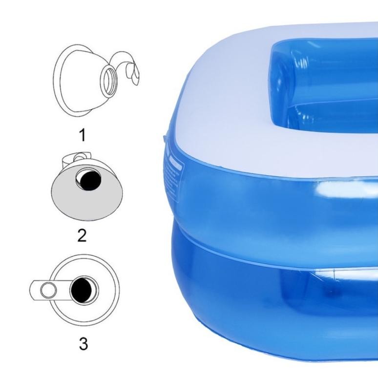 Kolam Renang Pompa Karet Anak Dewasa Jumbo Type 4049 4060 Portable Berenang Stok