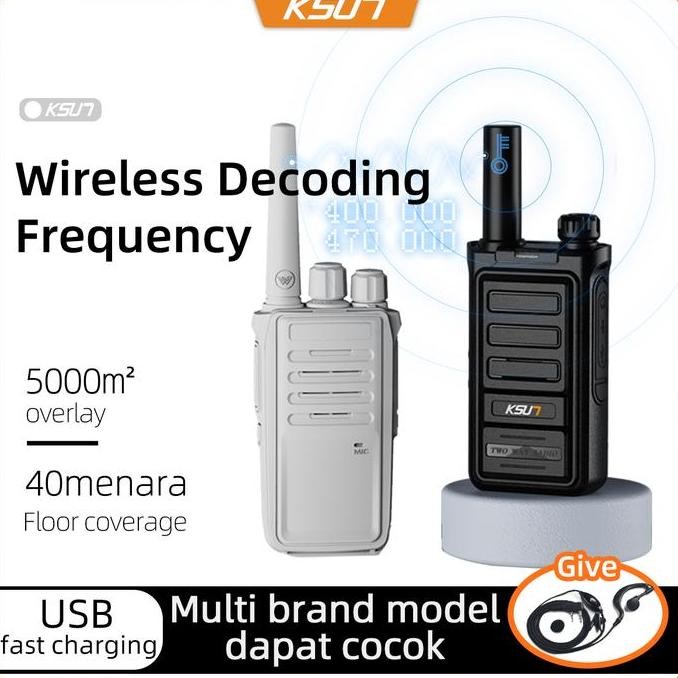 TERMURAH - ht Jarak Jauh 10km HT uhf KSUN TKB copy/decode frequency Walkie Talkie