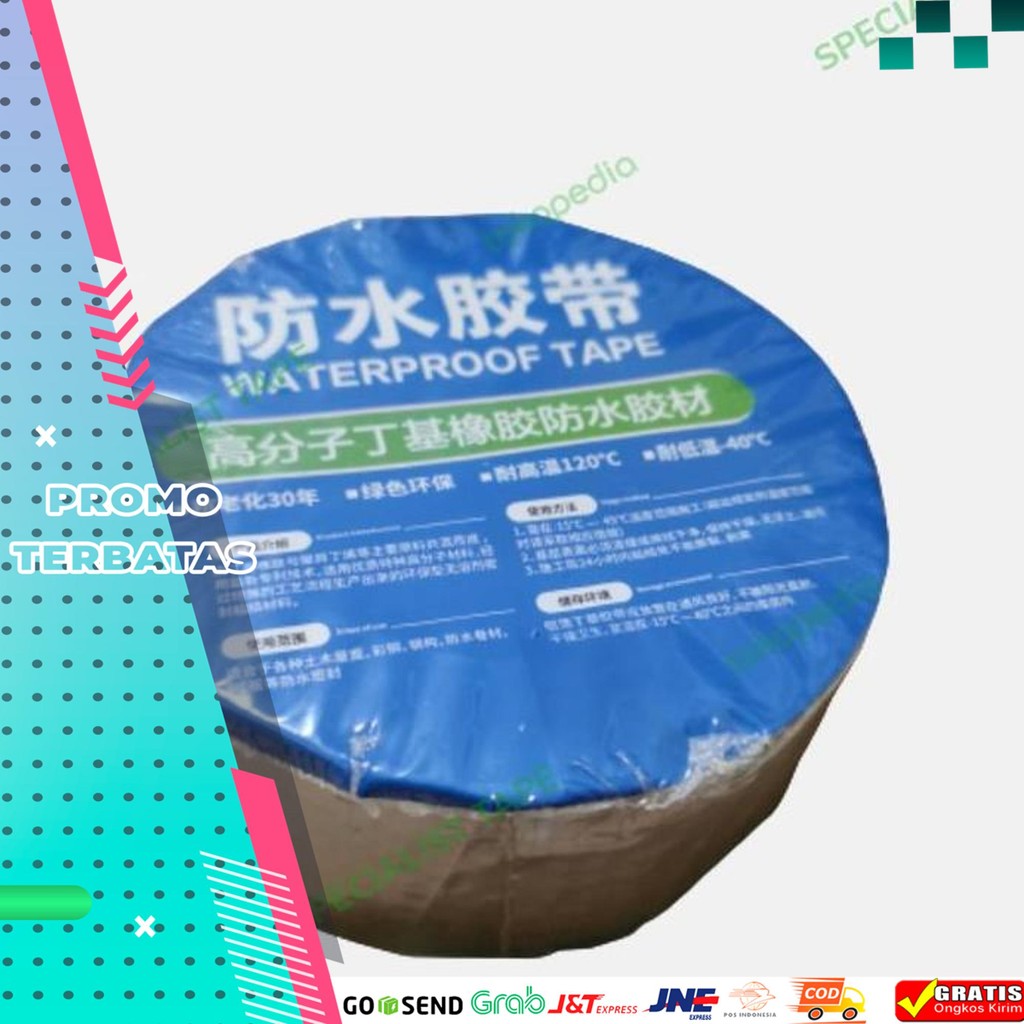 NEW LAKBAN ANTI BOCOR ALUMINIUM FOIL WATERPROOF PENAMBAL LEM TALANG/ATAP