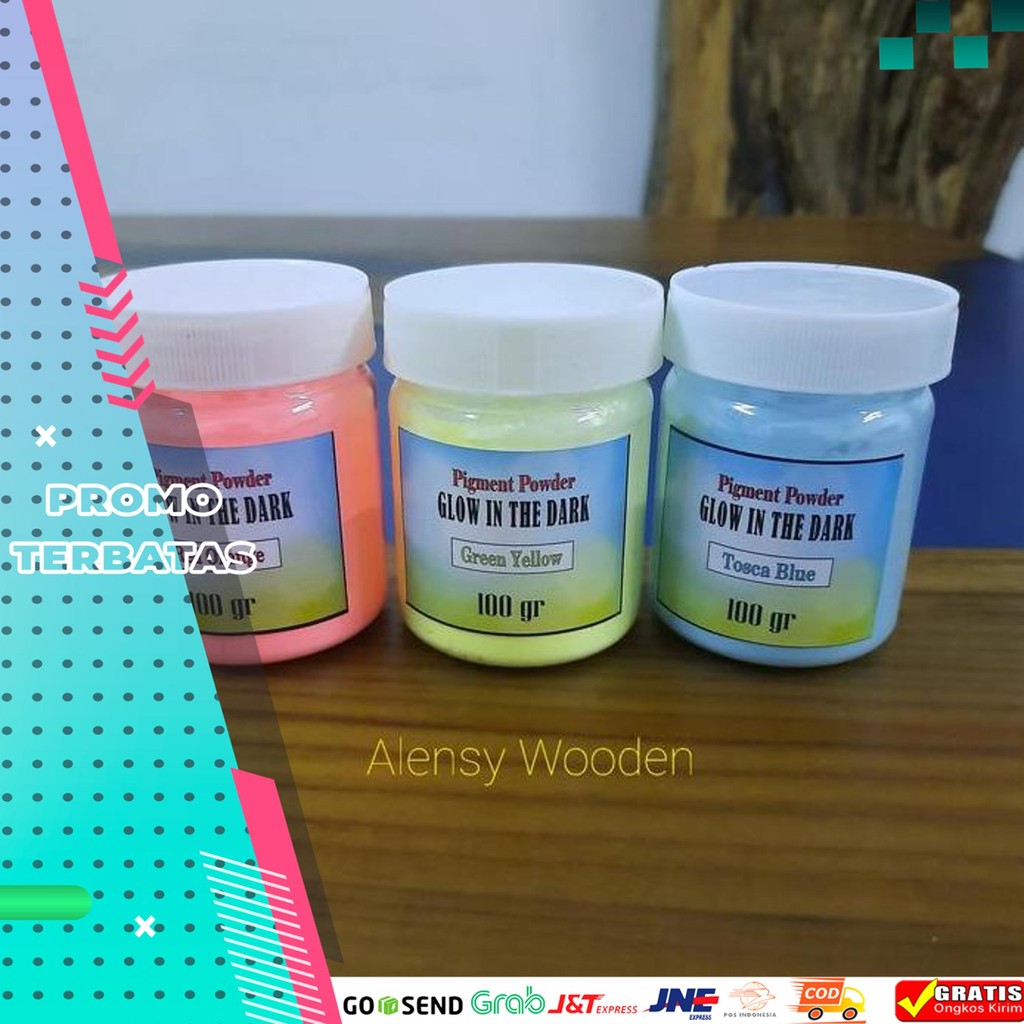 

NEW GLOW IN THE DARK POWDER / BUBUK FOSFOR HALUS 100 GR