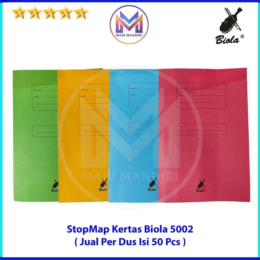 

TERMURAH Stop Map Kertas BIOLA 5002 Uk. Folio / Map Berkas Dokumen F4 Siap kirim