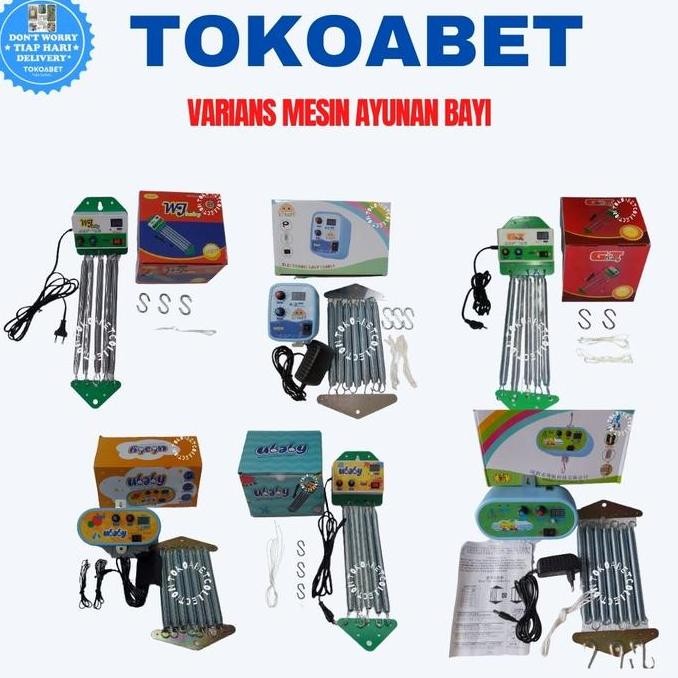 Lalamei Paket Ayunan Elektrik My Dear Big Jumbo Mesin Ayun Bayi Kain Karakter