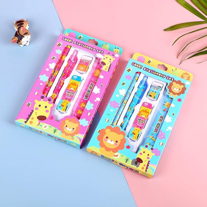 

Alat Set Tulis Anak Animal Pensil Mekanik Dan Refill Isi Penghapus Penggaris Souvenir Kado8866 Ready