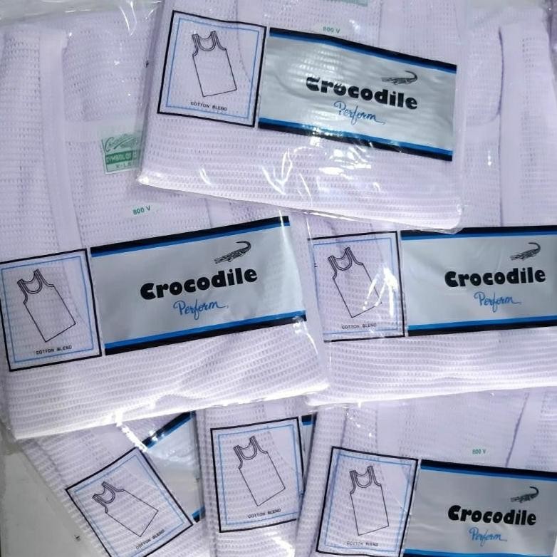 LU .n 800 SINGLET CROCODILE JALA , KAOS DALAM CROCODILE JALA 800V/ ASLI JunDW
