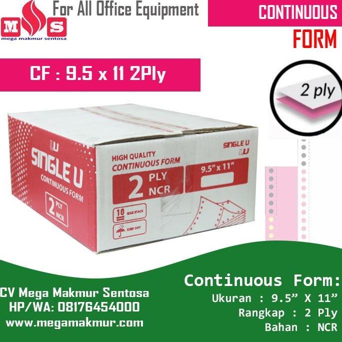 

BEBAS ONGKIR - KERTAS CONTINUOUS FORM K2 UK: 9.5 X 11 2Ply Atau 2Ply/2 PRS