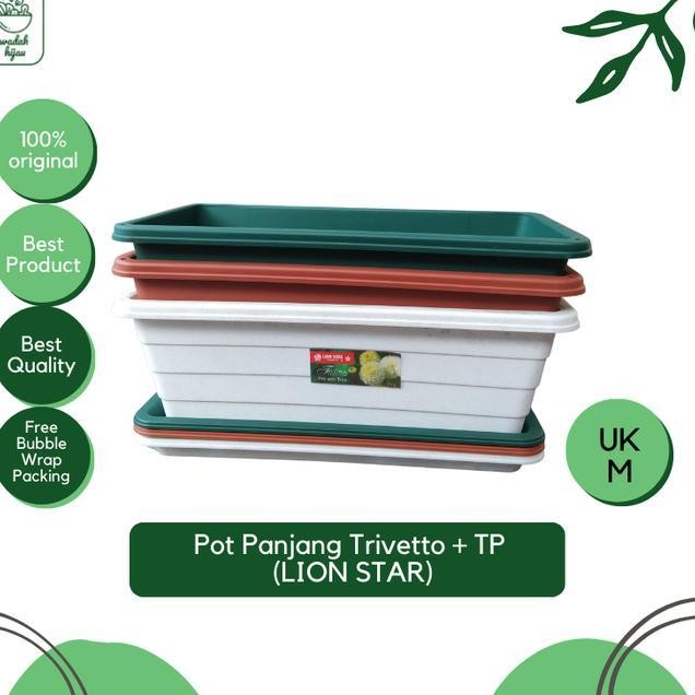 Pot Bunga Panjang Trivetto Tatakan Pot Uk M Lion Star