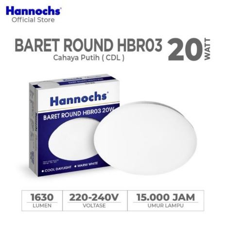 Lampu Baret Hanochs Lampu Plafon Hannochs LED Baret Round HBR03 20W