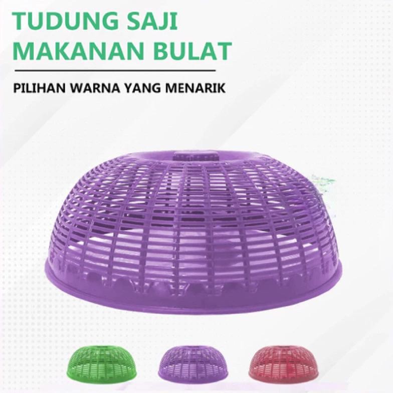 Tudung Saji - Penutup Makanan Plastik Jaring Mini Tempat Penyimpanan Makanan Warna Bulat Viral