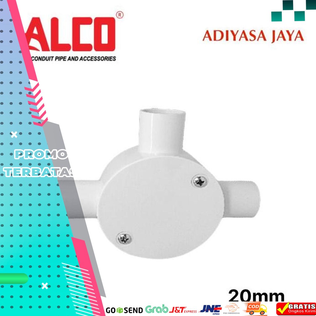 

TEE DUS CONDUIT CABANG 3 20MM (ALCO) / TDUS / T DUS