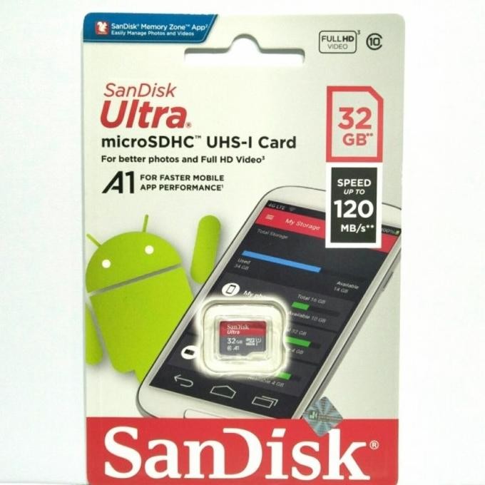 (Expert) Memori Hp Memory card Micro SD CARD MMC 32 GB 32GB sandisk Class 10