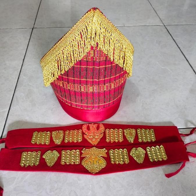 1 PAKET TOPI - SORTALI LEMPENGAN BATAK TOBA DEWASA PENGANTIN