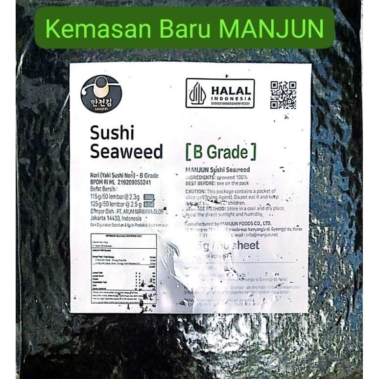 

Heatshrin Manjun Yaki Sushi Nori Grade B 50'S Am-45