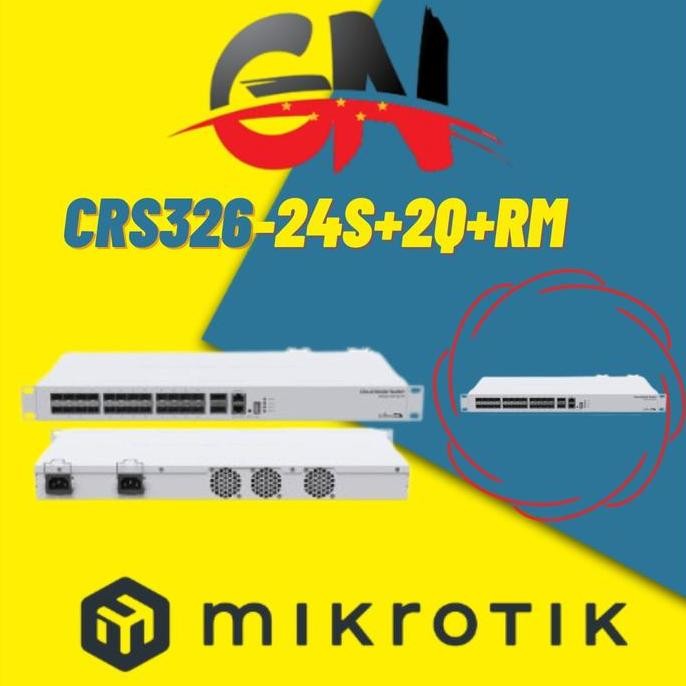 Mikrotik Crs 326 24S+ 2Q+Rm Switch Mikrotik Crs326-24S+2Q+Rm New Stok