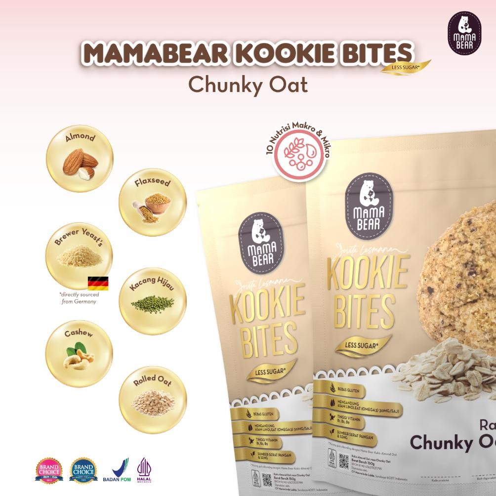 

Coastal Mamabear Kookie Bites Kukis Cookie Camilan Snack Kaya Superfood Less Sugar Bpom Halal Ha-147